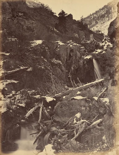 Plate 46. City Creek Canon, near City Creek Falls by Andrew Joseph Russell, photograph, 1869
