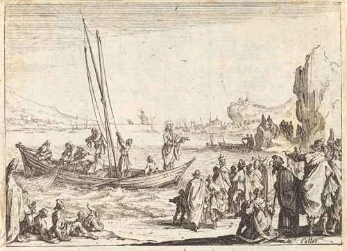 Fisher of Men by Jacques Callot, print, 1635