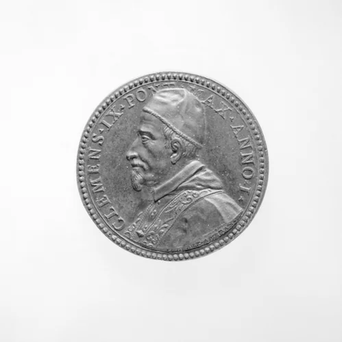 Clement IX (Pope, 1667–69) by Alberto Hamerani, metalwork, 1667