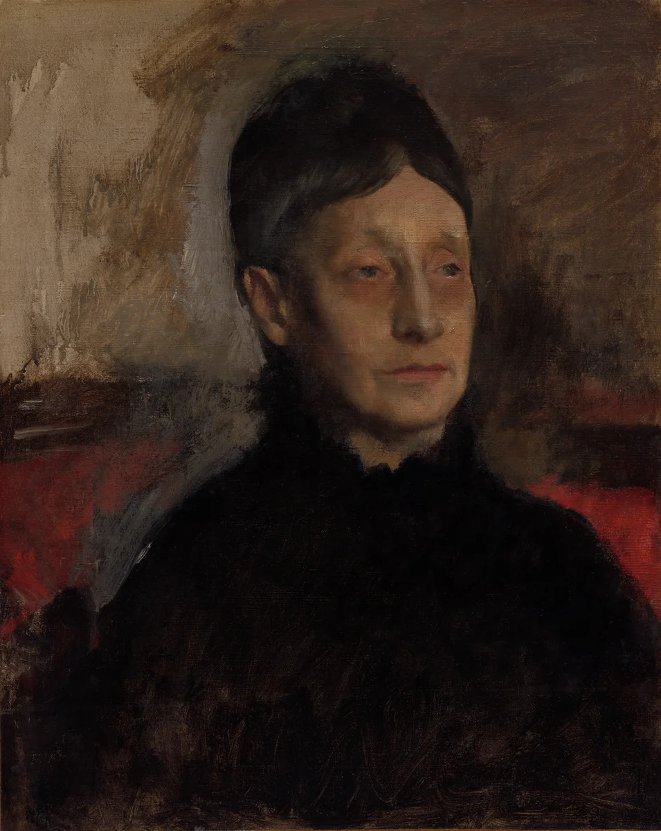 Stefanina Primicile Carafa, Marchioness of Cicerale and Duchess of Montejasi by Edgar Degas, painting, 1870-1880
