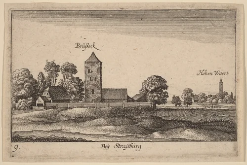 Strasbourg by Wenceslaus Hollar, print, 1635