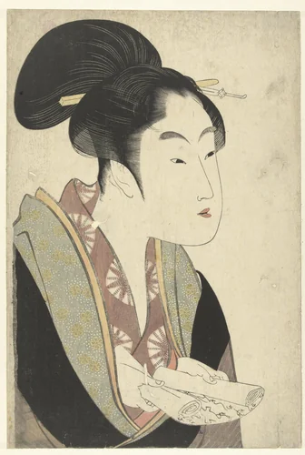 Liefde die elke nacht ontmoet by Kitagawa Utamaro (喜多川歌麿), print, 1792-1796