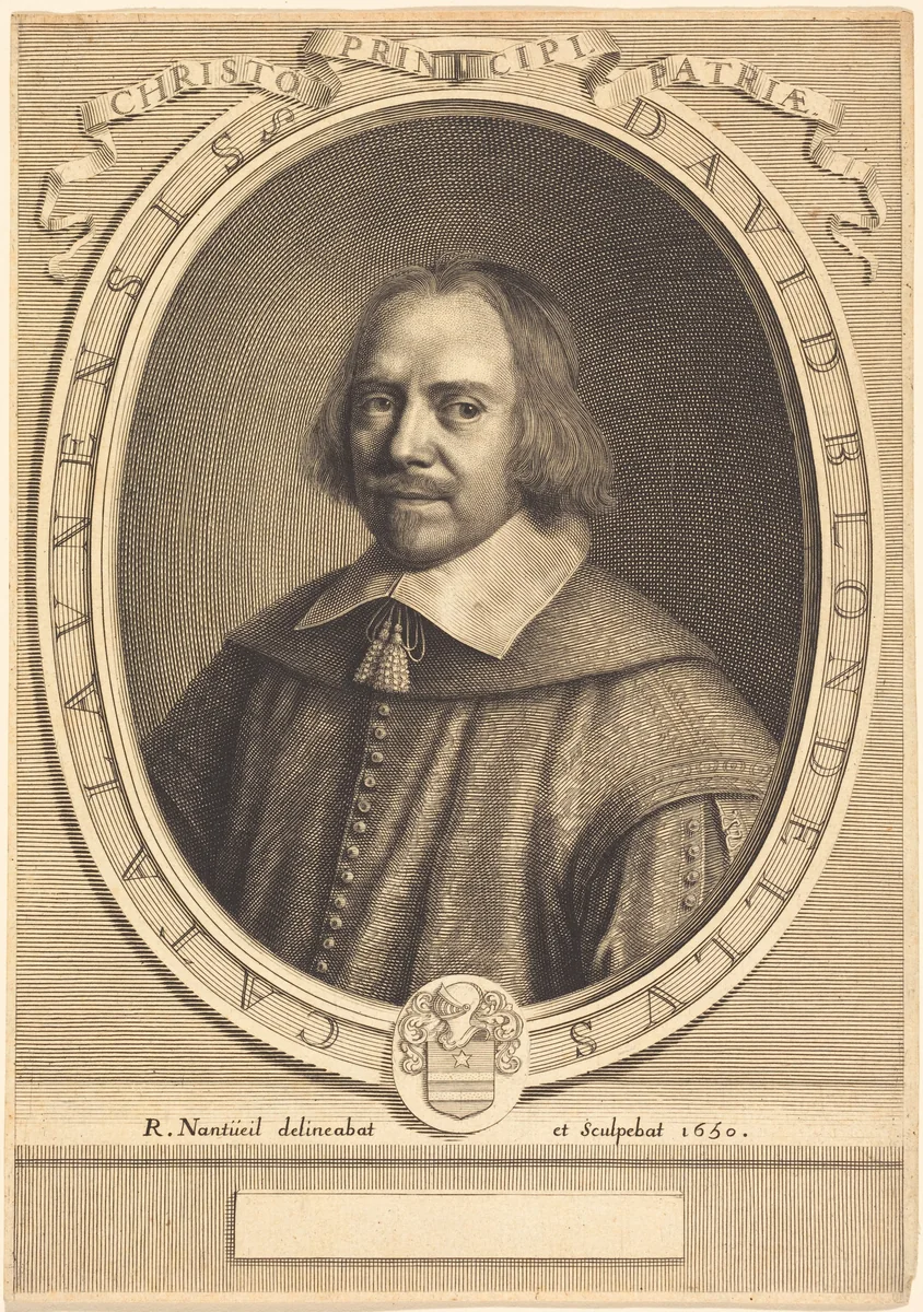 David Blondel by Robert Nanteuil, print, 1650