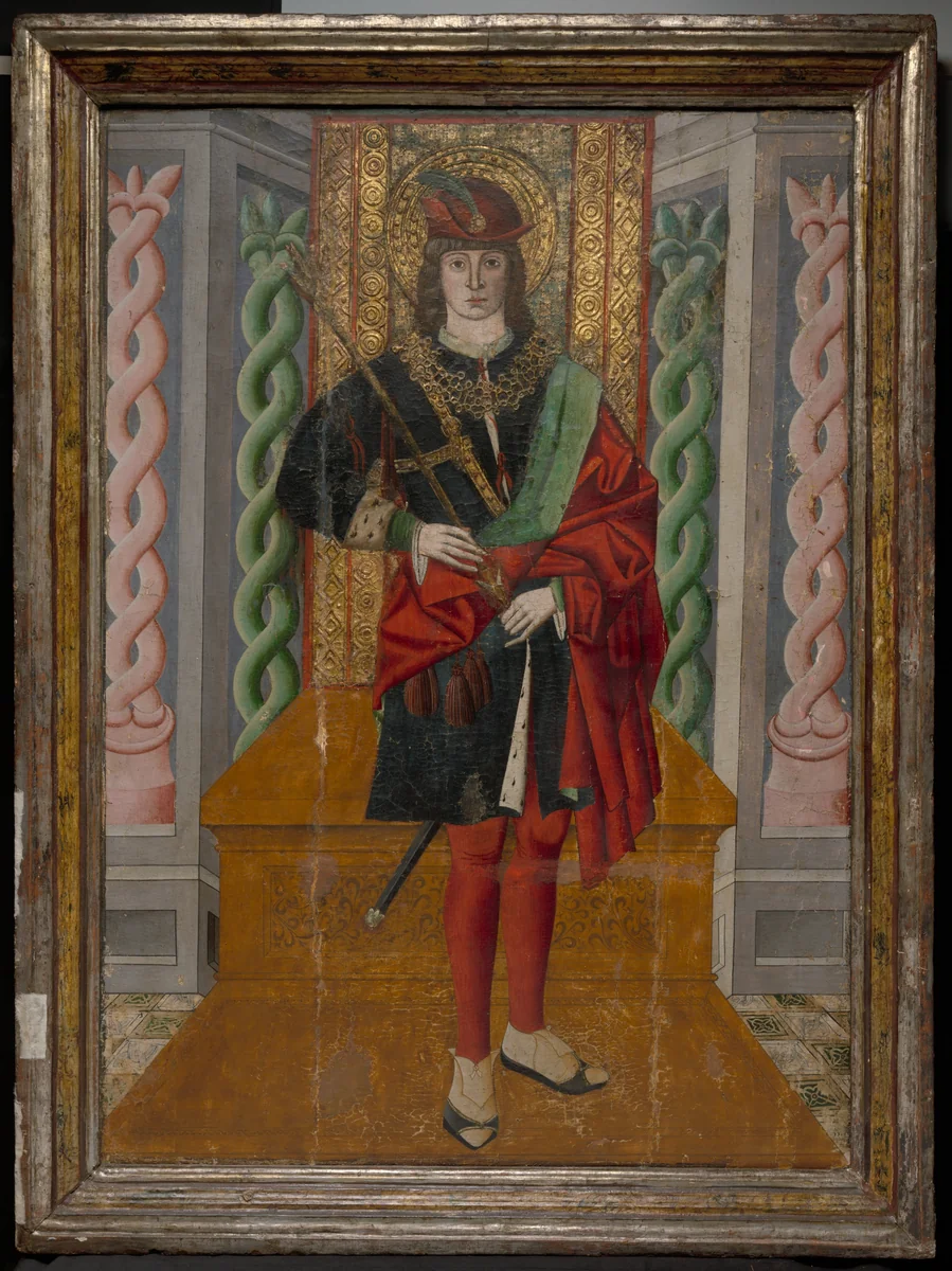 Saint Sebastian by Spanish; Catalonia, painting, 1490-1500