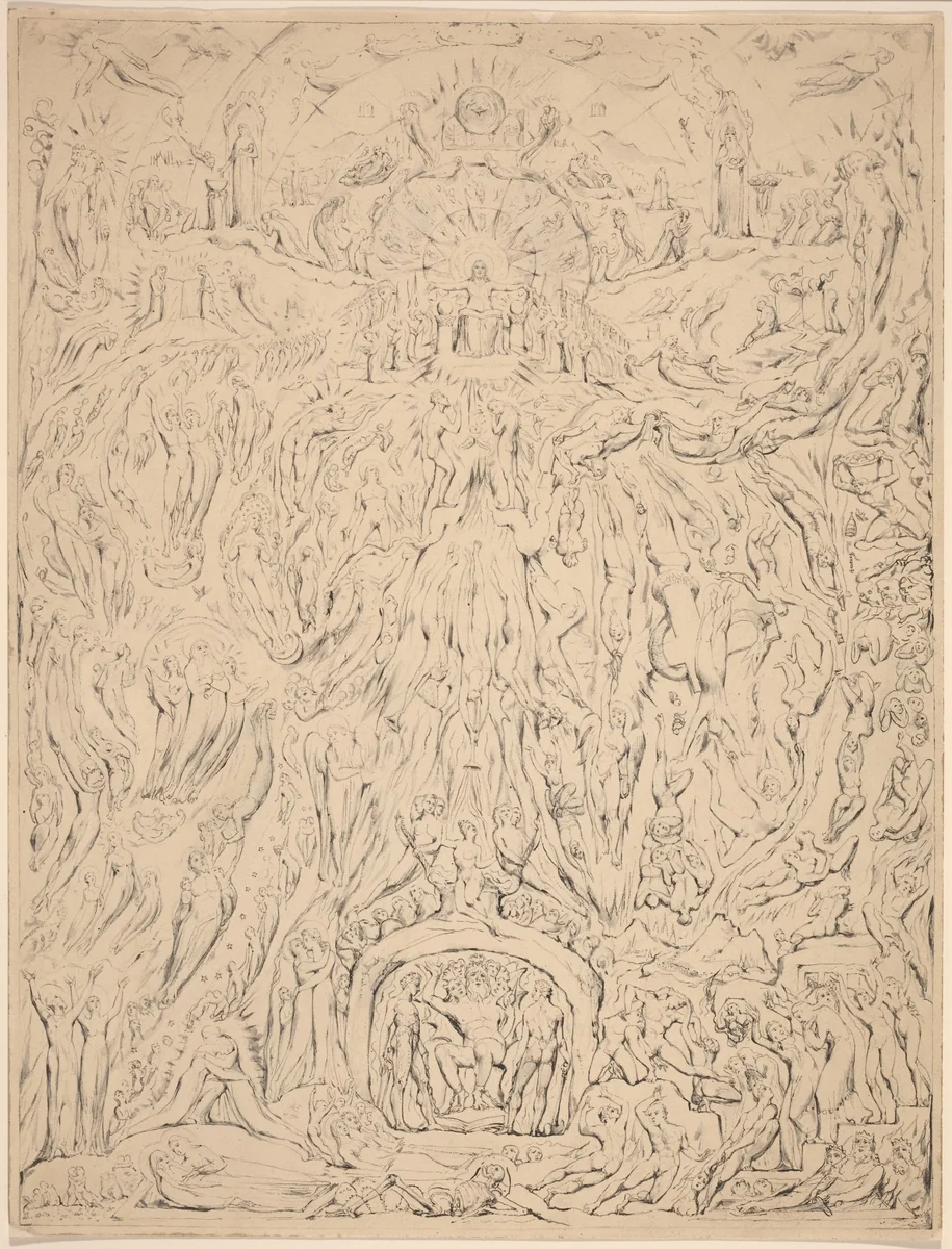 The Last Judgment by William Blake, drawing, 1809