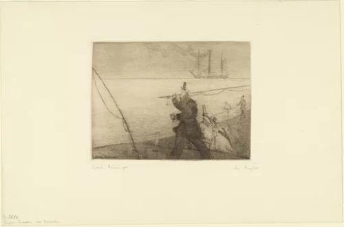 The Anglers (Die Angler) by Lyonel Feininger, print, 1910