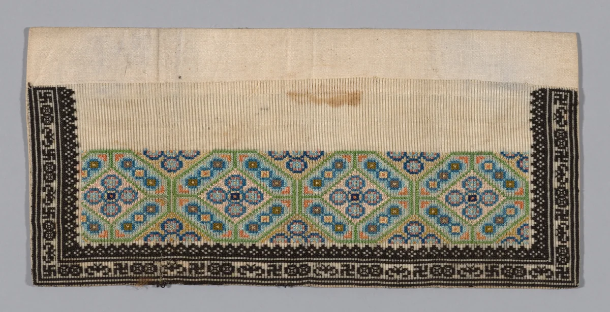 Trouser Band by Han-Chinese, textile, 1875-1900
