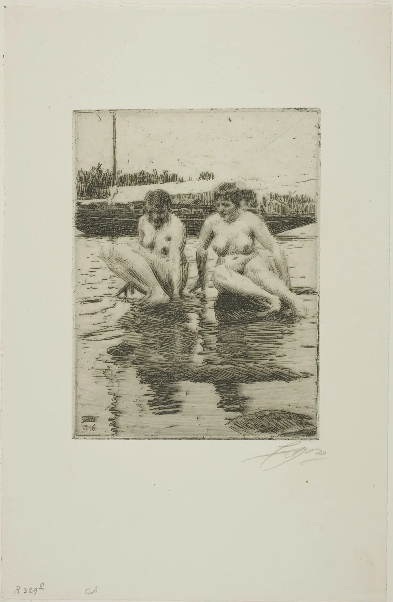 My Models by Anders Zorn, print, 1916