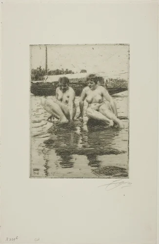 My Models by Anders Zorn, print, 1916