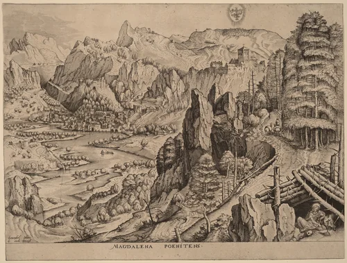 Magdalena Poenitens (The Penitent Magdalene) by Johannes van Doetechum
Lucas van Doetechum
Pieter Bruegel
Hieronymus Cock, print, 1555-1557