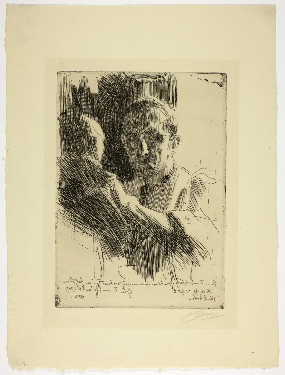 Prince Paul Troubetzkoy II (Bust) by Anders Zorn, print, 1909