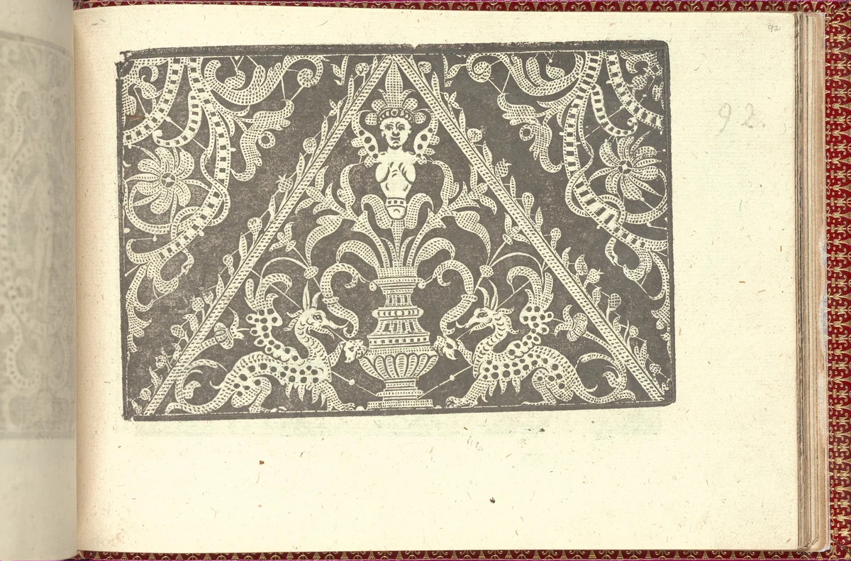 Corona delle Nobili et Virtuose Donne: Libro I-IV, page 92 (recto) by Cesare Vecellio, book, 1601