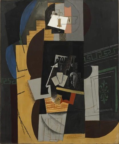 Card Player by Pablo Picasso, painting, 1913