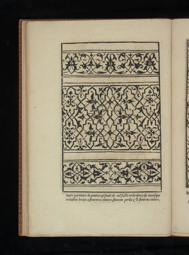 Livre de Moresques, page 8 (verso) by Francesco di Pellegrino, book, 1546