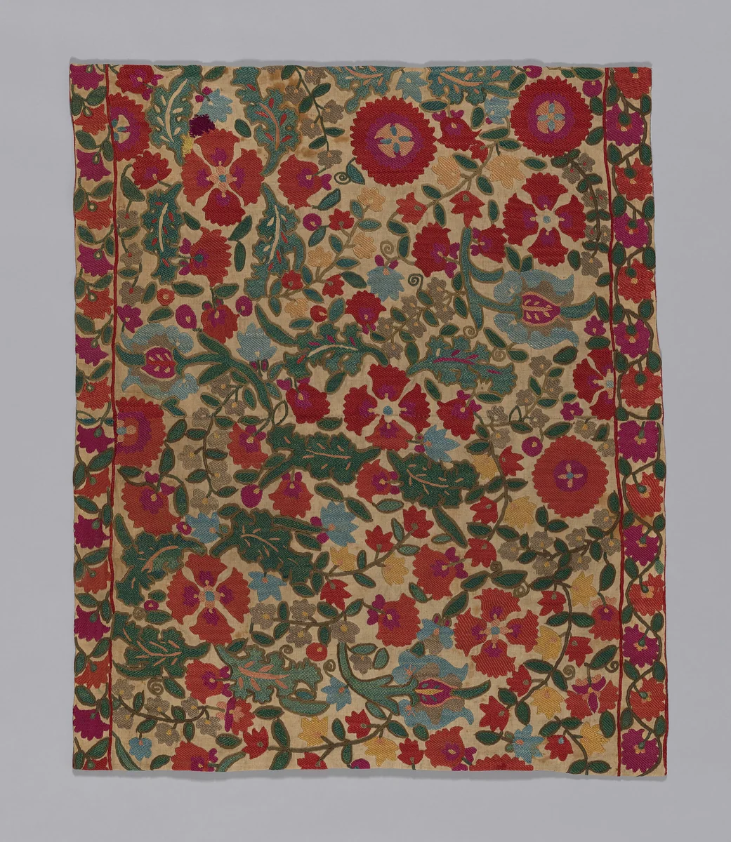 Panel by Uzbekistan, textile, 1601-1700