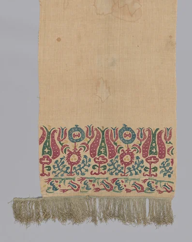 Panel (For a Bedcover) by Greece, Epirus Province or Ionian Islands, textile, 1601-1700