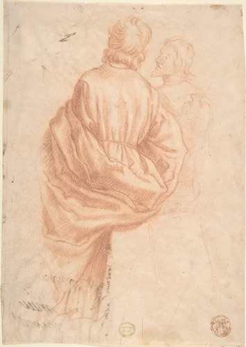 Drapery Study by anonymous, drawing, 1600-1700