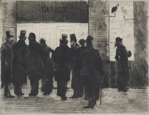 Cadart's Shop Window by Pierre Georges Jeanniot, print, 1879