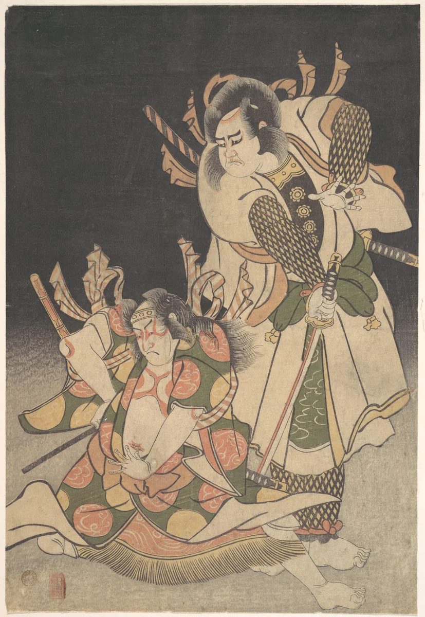 Scene from a Drama by Unidentified Artist, print, 1615-1868