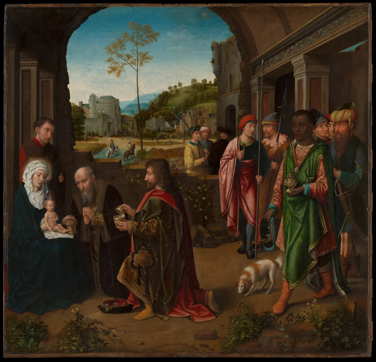 The Adoration of the Magi by Gerard David, painting, 1515-1525