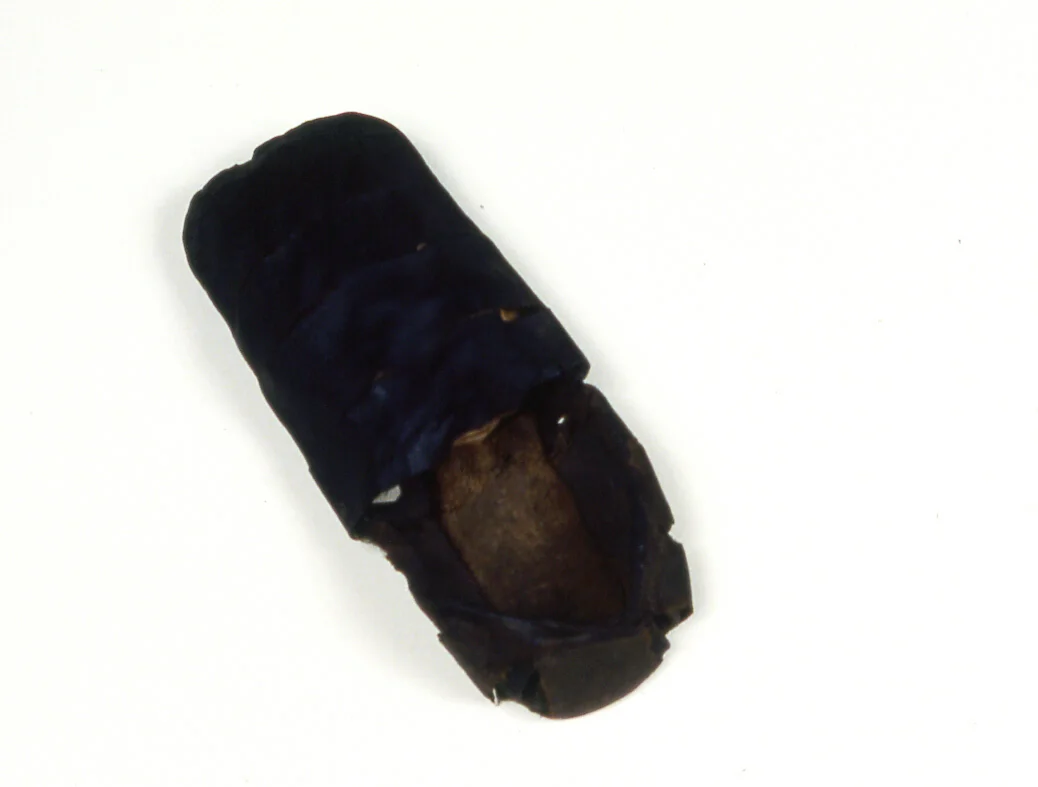 Shoe by England, textile, 1501-1600