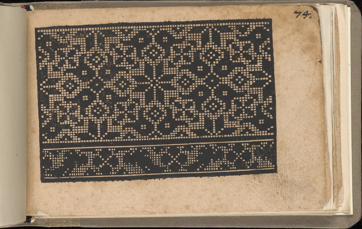 Schön newes Modelbuch (Page 74r) by Sigismundus Latomus, book, 1608