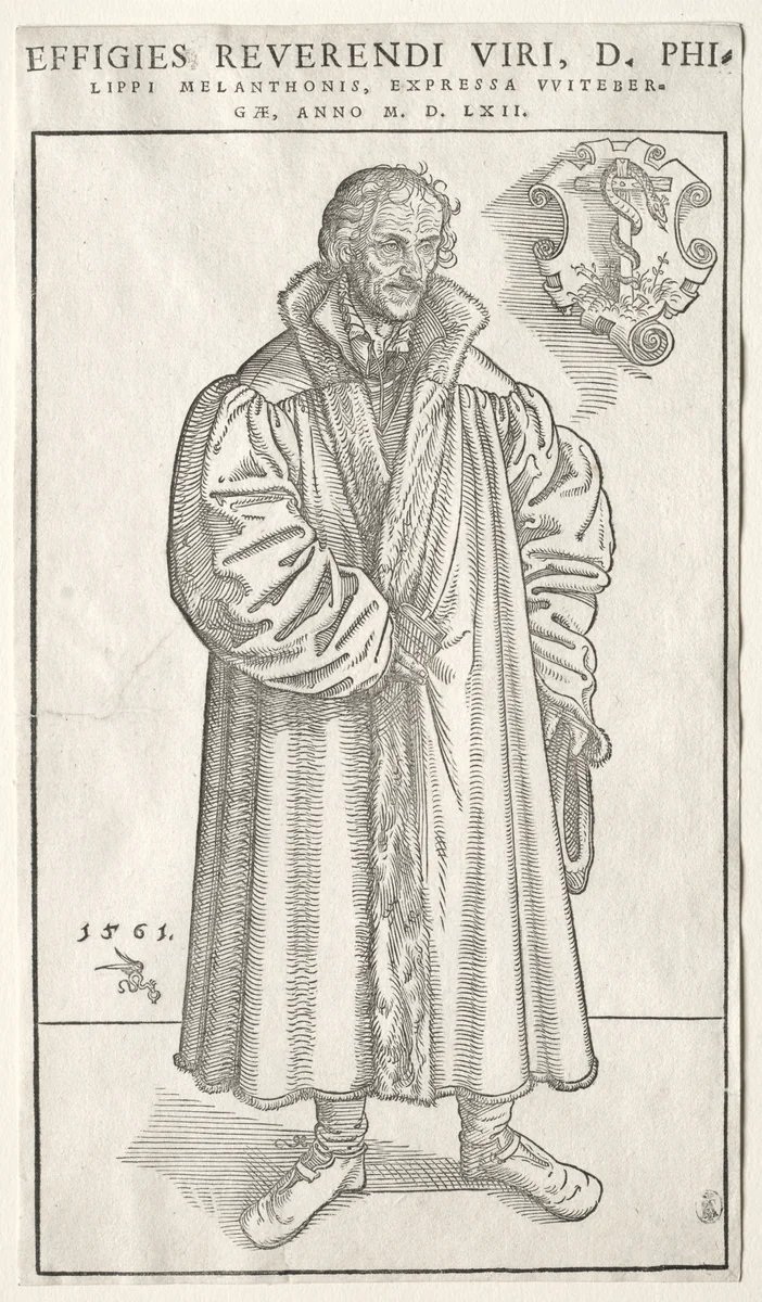 Philipp Melanchthon by Lucas Cranach, print