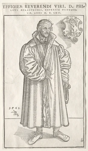 Philipp Melanchthon by Lucas Cranach, print