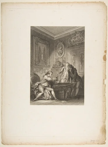 La Coupe Enchantee, from "Contes et nouvelles en vers par Jean de La Fontaine. A Paris, de l'imprimerie de P. Didot, l'an III de la République, 1795" by Jean-Baptiste-Michel Dupréel, print, 1790-1800