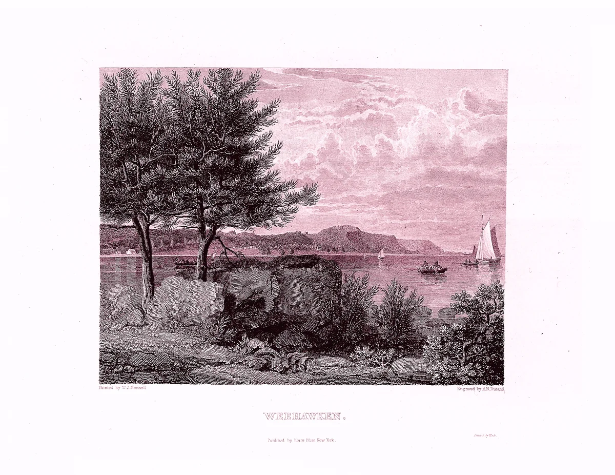 The American Landscape, No. 1, Engraved from Nature Expressly for This Work, and from Well Authenticated Pictures, With Historical and Topographical Illustrations by William Cullen Bryant, book, 1830