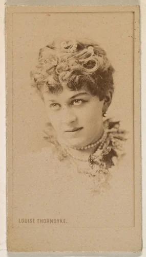 Louise Thorndyke, from the Actresses series (N245) issued by Kinney Brothers to promote Sweet Caporal Cigarettes by Kinney Brothers Tobacco Company, photograph, 1890