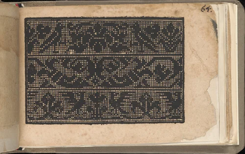 Schön newes Modelbuch (Page 64r) by Sigismundus Latomus, book, 1608