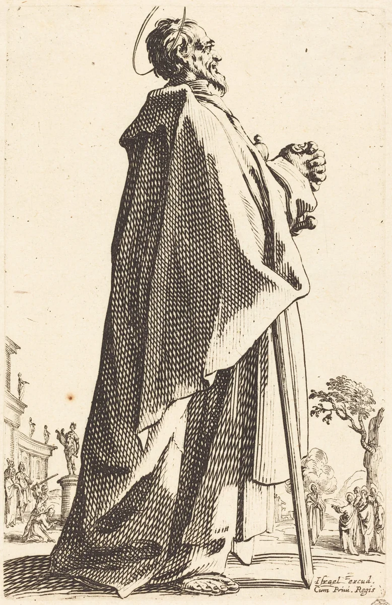 Saint Matthew by Jacques Callot, print, 1631