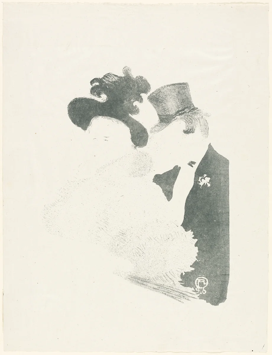 At the Concert by Henri de Toulouse-Lautrec, print, 1896