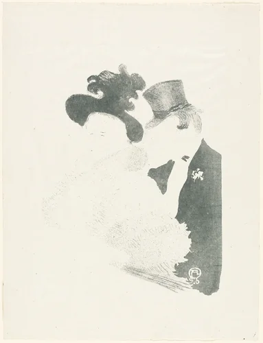 At the Concert by Henri de Toulouse-Lautrec, print, 1896