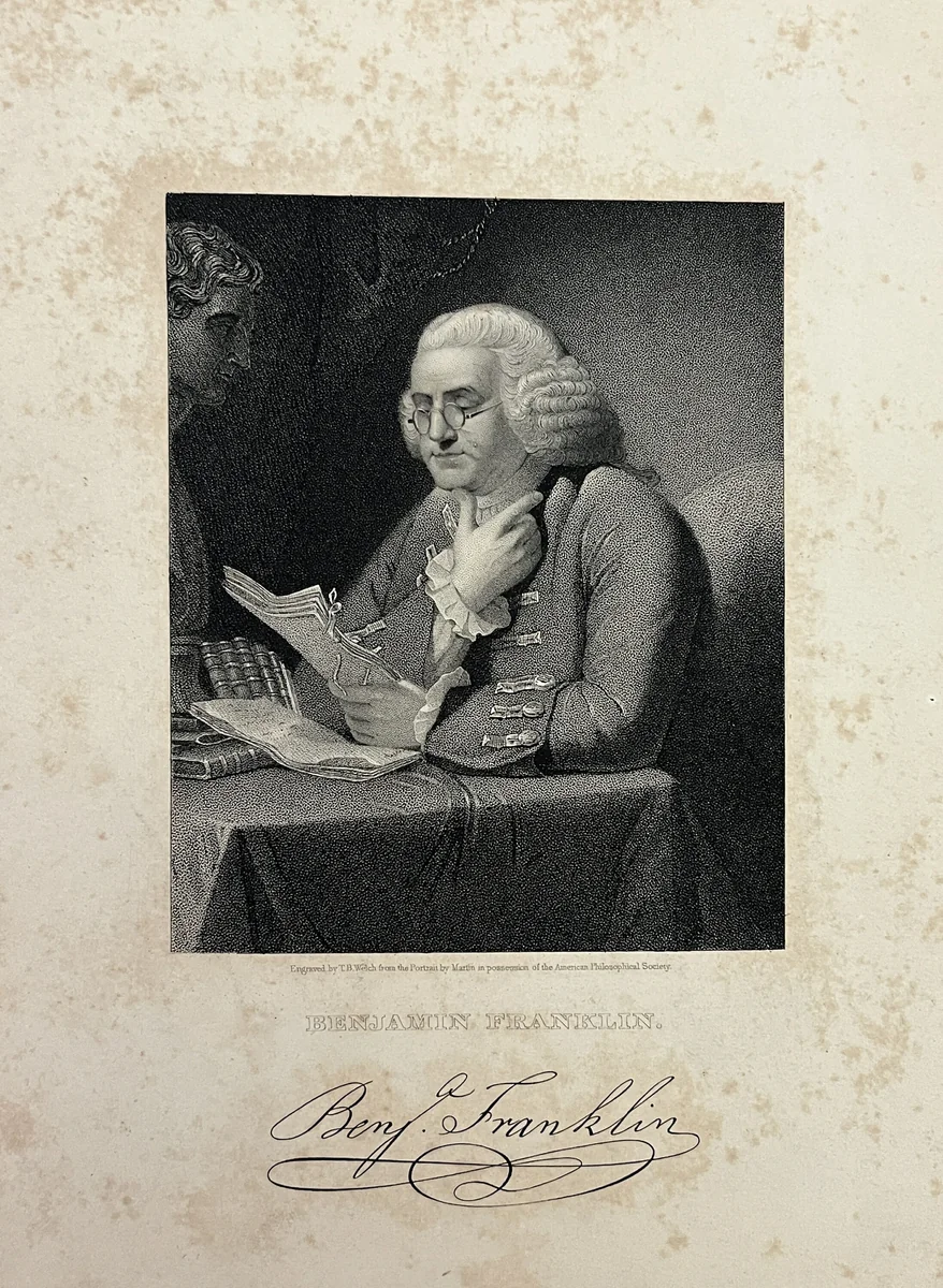 Benjamin Franklin by Thomas B. Welch, other, 1834-1874