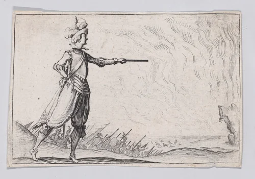 Reverse Copy of Le Commandant a Pied (The Commander on Foot), from "Les Caprices" by anonymous, print, 1620-1700