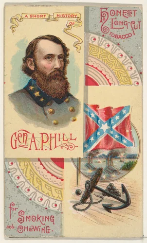 A Short History: General Ambrose Powell Hill, from the Histories of Generals series (N114) issued by W. Duke, Sons & Co. to promote Honest Long Cut Smoking and Chewing Tobacco by W. Duke, Sons & Co., print, 1888