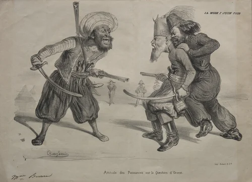 Positions of Power on the Question of the Orient by Benjamin, print, 1839