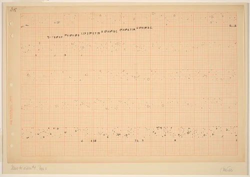 Music for Carillon #4, Page 1 by John Cage, drawing, 1912-1992