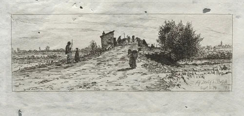 Auf Stauf a-Bruck by Otto H. Bacher, print, 1879