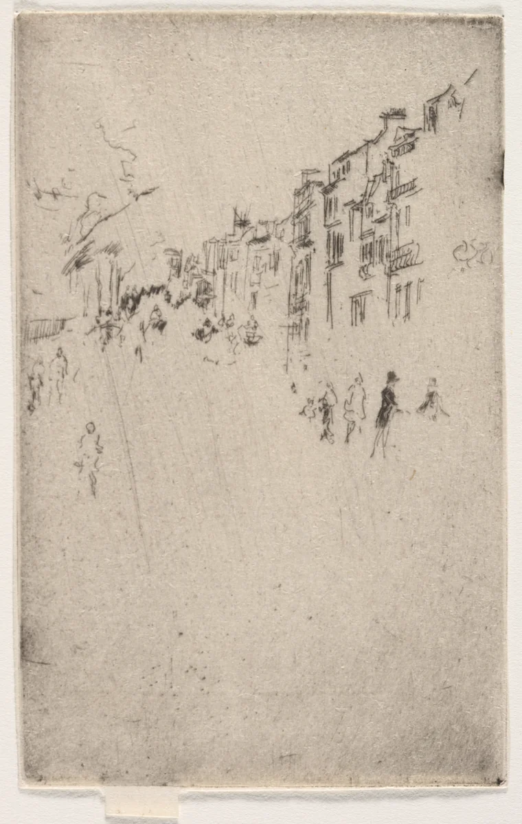 A Fragment of Piccadilly by James McNeill Whistler, print, 1886