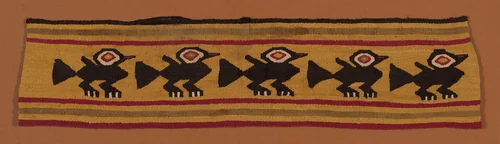 Fragment (Border) by Chancay, textile, 1000-1476