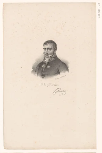 Portret van Louis Stanislas de Girardin by anonymous, print, 1818-1842