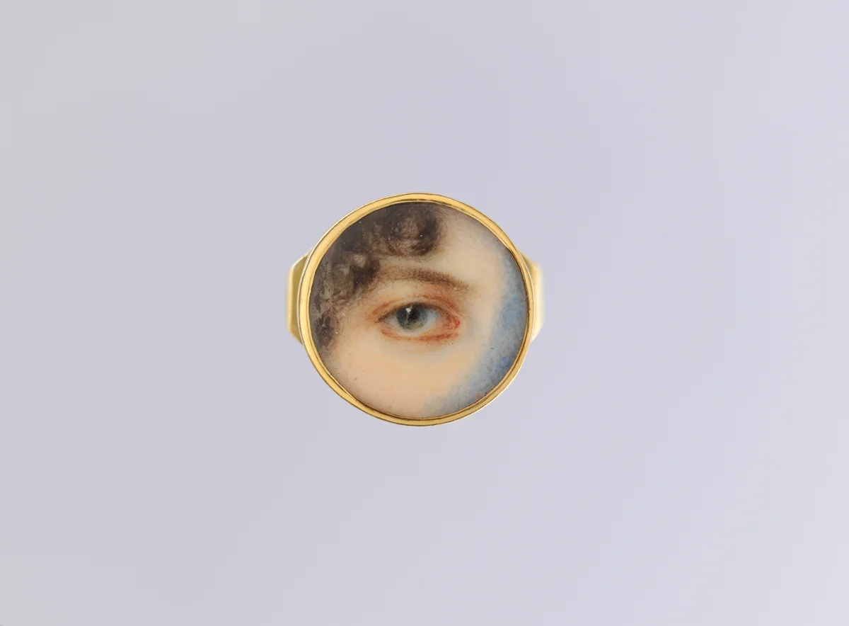 Eye of Maria Miles Heyward by Edward Greene Malbone, artwork, 1797-1807