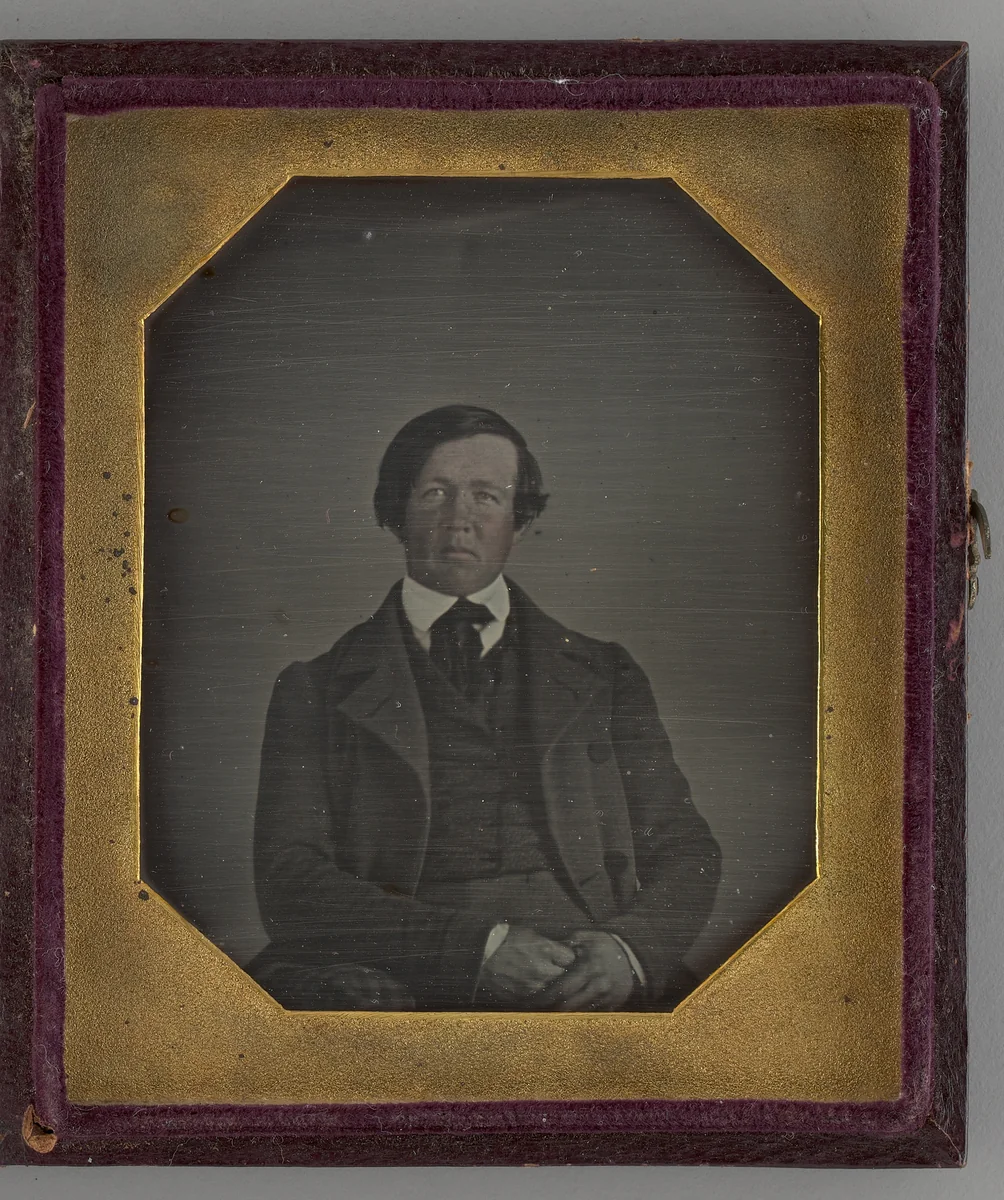 Untitled (Portrait of Seated Man) by Unknown maker, other, 1845