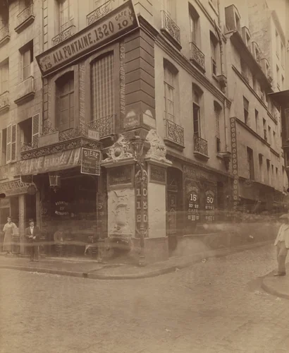 Fontaine Maubuée, rue Saint-Martin 122 by Eugène Atget, photograph, 1900
