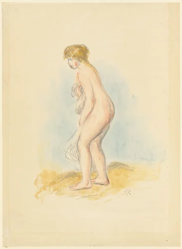 Standing Female Bather by Pierre-Auguste Renoir, print, 1891-1901