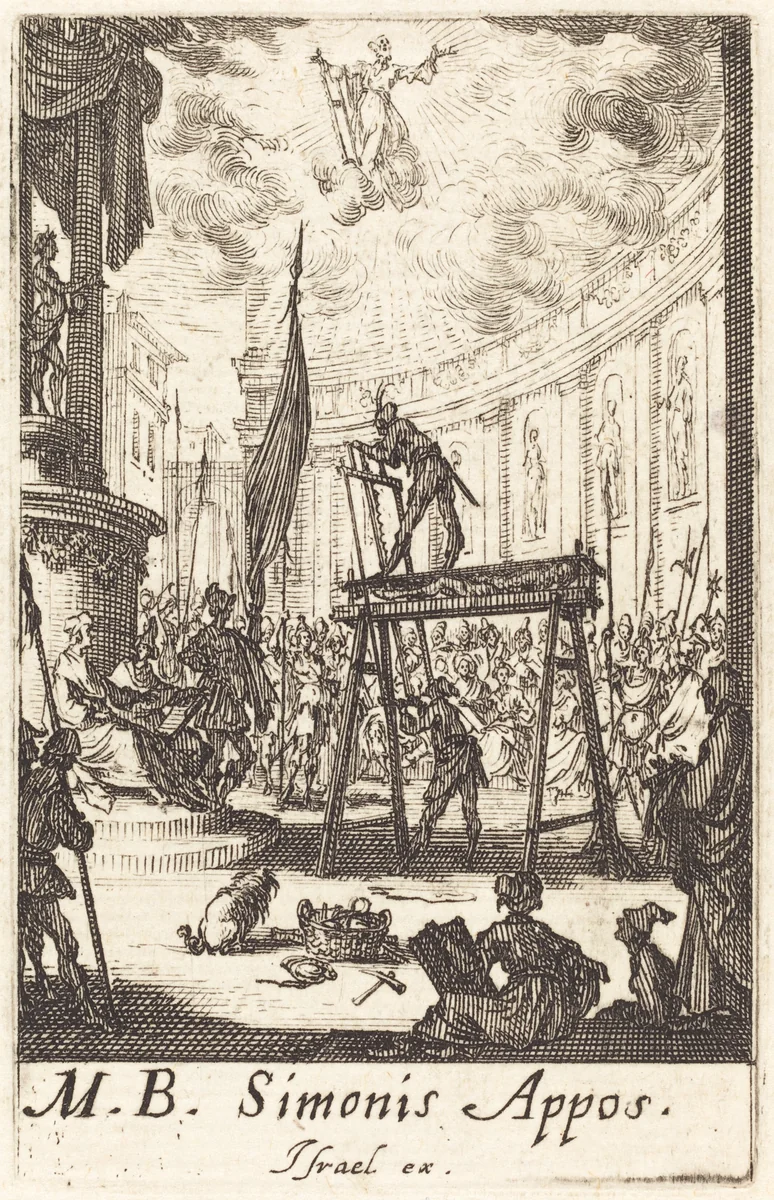 The Martyrdom of Saint Simon by Jacques Callot, print, 1634-1635