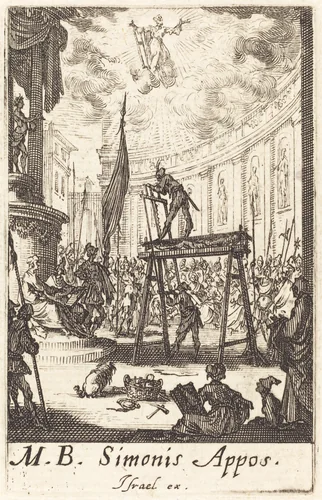 The Martyrdom of Saint Simon by Jacques Callot, print, 1634-1635